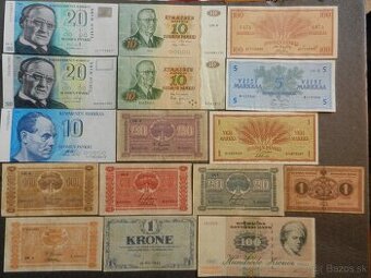 Bankovky Finsko, Švedsko, Portugalsko a iné