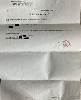 Predam bloky Jawa 20 s potvrdenim o vyradeni z evidencie