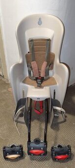 Detská cyklosedačka Polisport Bilby – zadná, béžová