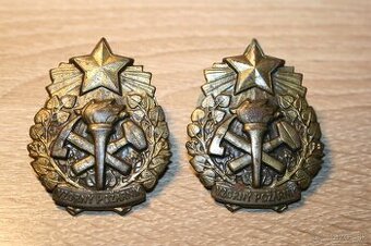 odznaky: přísežná stráž, vzorný požárník, banícky deň