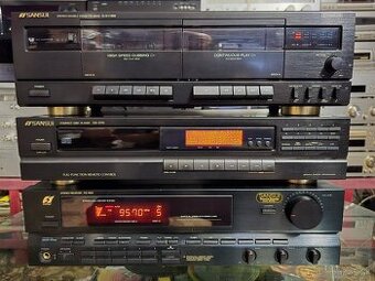 SANSUI zostava RZ-1500 +CD-270 +dvojkazetový deck D-X119W