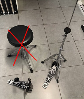 hardware na bicie - pedál a stojan hihat - 1