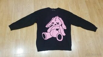 Čierny pulóver v. Xs/S oversize strih