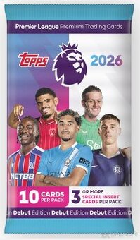 PREMIER LEAGUE 2026 TOPPS FUTBALOVÉ KARTY
