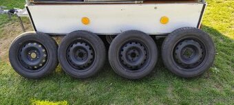 Plechové disky R14 + letné pneu