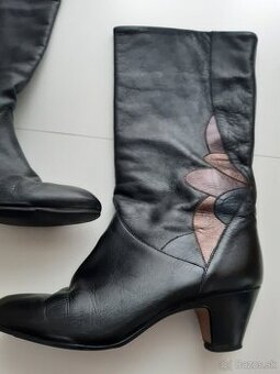 Kožené čižmy,  vhodné aj ako folklorné č. 38