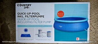 Nový bazén s filtráciou 300cm x 76cm.