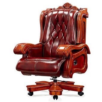 Kancelárske kreslo kožené