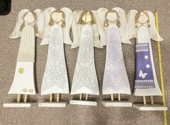 Dekorácia Drevený anjel