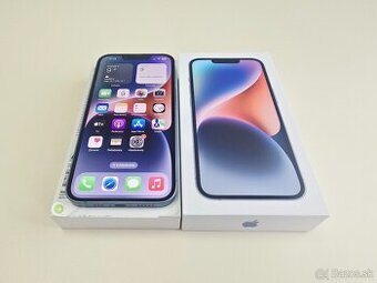 APPLE IPHONE 14 1289GB BLUE ,KAPACITA BATÉRIE 100%