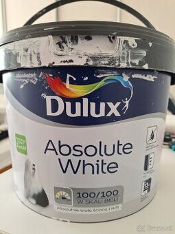 Interierova biela farba Dulux Absolute White