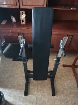 Bench press lavica skladacia s bradlami na hrudník a triceps