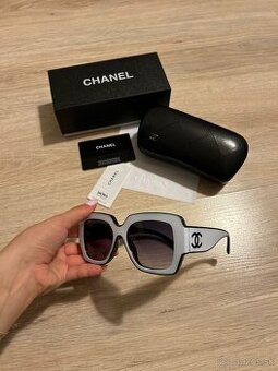 Chanel 0CH6056 slnečné okuliare - bielo/čierne (CHAN3)