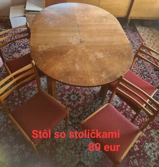 Stôl a stoličky