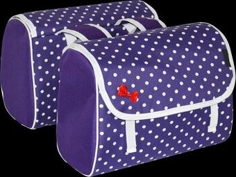 Taška na bicykel dvojitá INDIGO Dots 36 litrov - nová