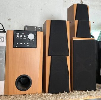 Genius SW-HF5.1-5000 – kvalitné drevené 5.1 reproduktory