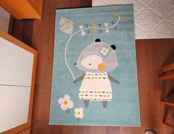 Detský koberec - tyrkysový 120x170 - NOVÝ