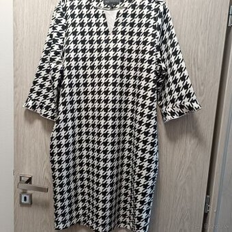 Čierno-biele šaty (38-40)