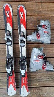 Detské lyže s lyžiarkami