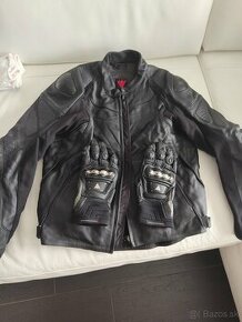 Dainese kožená bunda rukavice nohavice motocykel