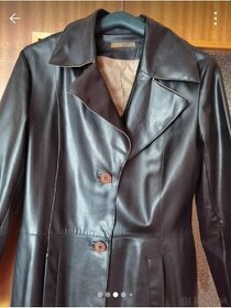 Vintage kožený štýlový kabát NYC
