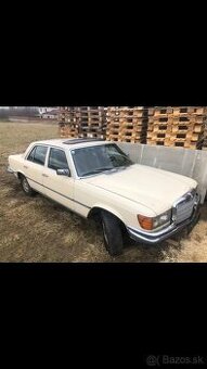 Veterán Mercedes Benz w116 280 SE policajna limuzina
