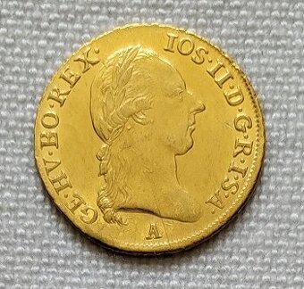 Zlatý dukát Jozef II., 1786A, mincovňa Viedeň