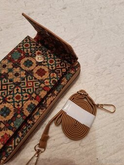 Crossbody peňaženka - korková