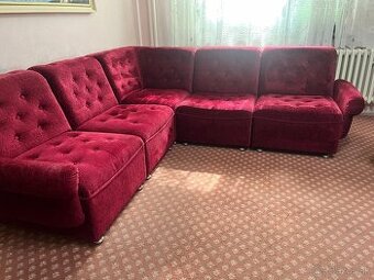 Predám rohový gauč s 2 kreslami