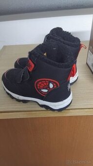 spiderman čižmy č.31 blikajúce