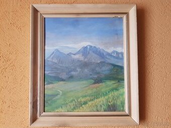 Predám olejomaľbu na sololite hory