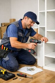 Montáž nábytku, oprava podláh, inštalácia TV