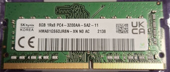 DDR4 SO-DIMM NB RAM 8GB,4GB operacna pamat