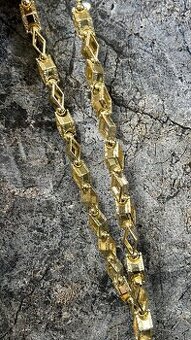 pozlátená retiazka 1:1 14k zlato