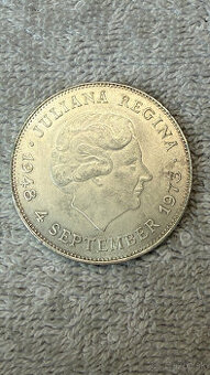 Stříbrná mince Nizozemsko 10 Gulden 1973 (Ag 720, 25g)