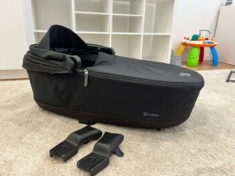 Cybex Priam, 4.0 Lux Carry Cot, Platinum, Sepia black