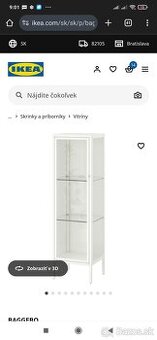 Vitrína IKEA na predaj
