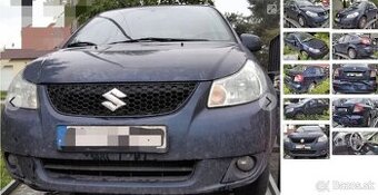 SUZUKI SX4 1.6 2008 predám NÁRAZNÍK, MOTOR M16A, DVERE sedan