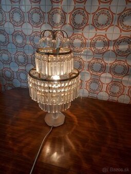 Krištáľovä stojanova lampa TOP STAV  