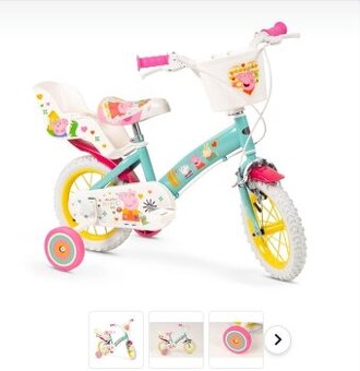 Detský bicykel 12" Prasiatko Peppa