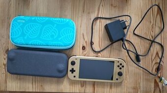 Predám Nintendo Switch Lite Hyrule Edition + 2 Obaly v cene - 1