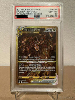Pokemon ohodnotená PSA 10 Giratina Vstar GG69
