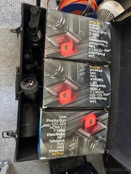 Predam BlackMagic4k kamery studio 2x PRO+1x Plus a objektivy