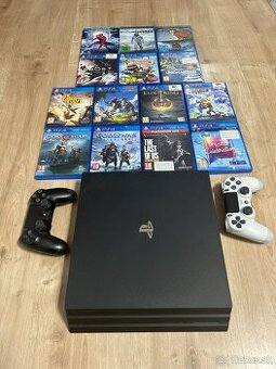 PS4 Pro | 2 ovládače | 11 hier | 4 filmy