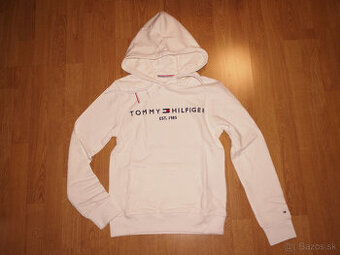 Tommy Hilfiger dámska mikina biela s kapucnou - 1