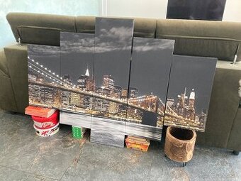 5-dielny obraz na plátne