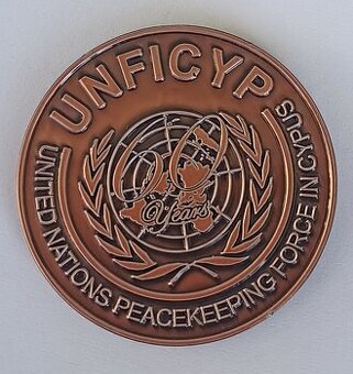 Plaketa misie OSN UNFICYP  - 60 výročie