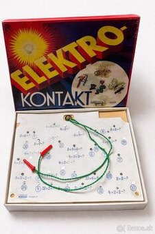Retro spoločenská hra ELEKTRO KONTAKT – ČSSR – funkčná