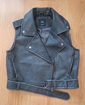 Dievčenská koženková vesta