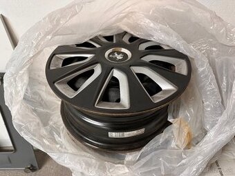 Sada 15" plechových diskov 4x108 + originál puklice Peugeot
